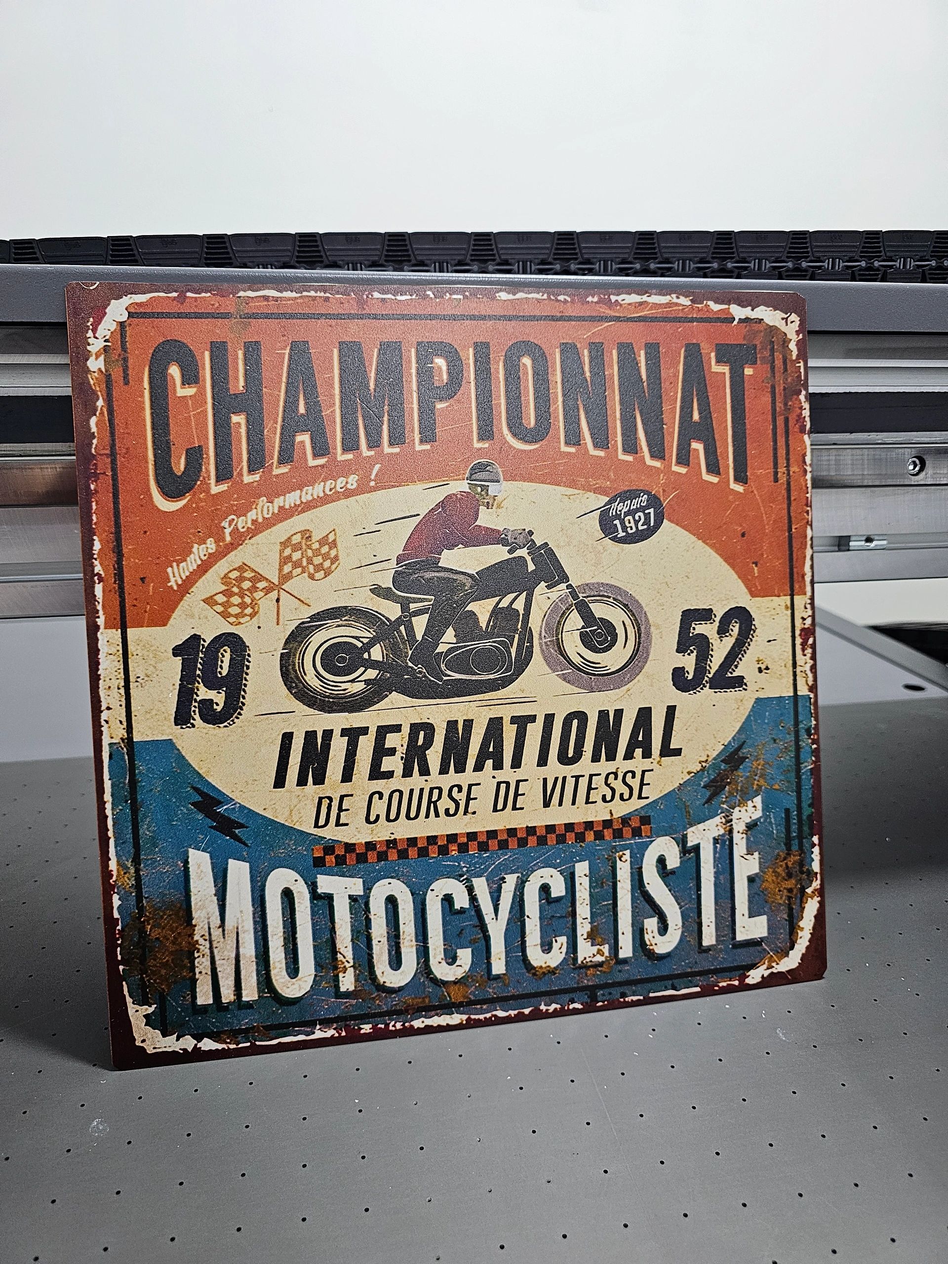 Lámina Championnat motociclismo vintage